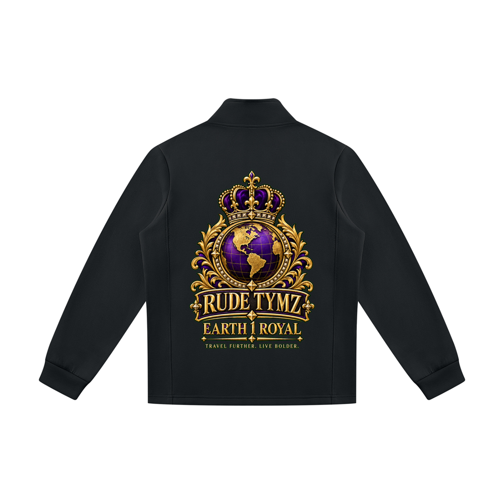Earth 1 Royal Stand-Collar Track Jacket