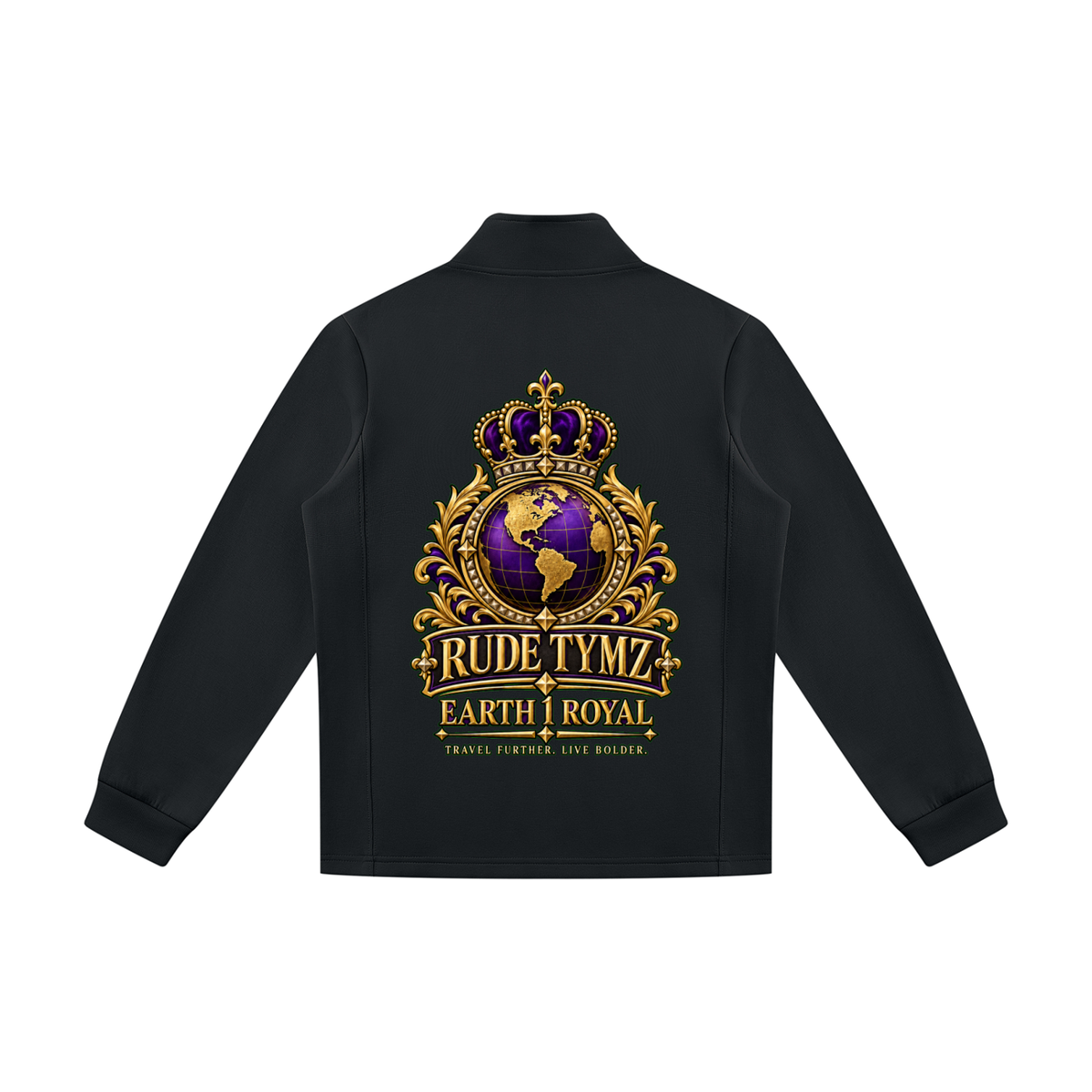 Earth 1 Royal Stand-Collar Track Jacket
