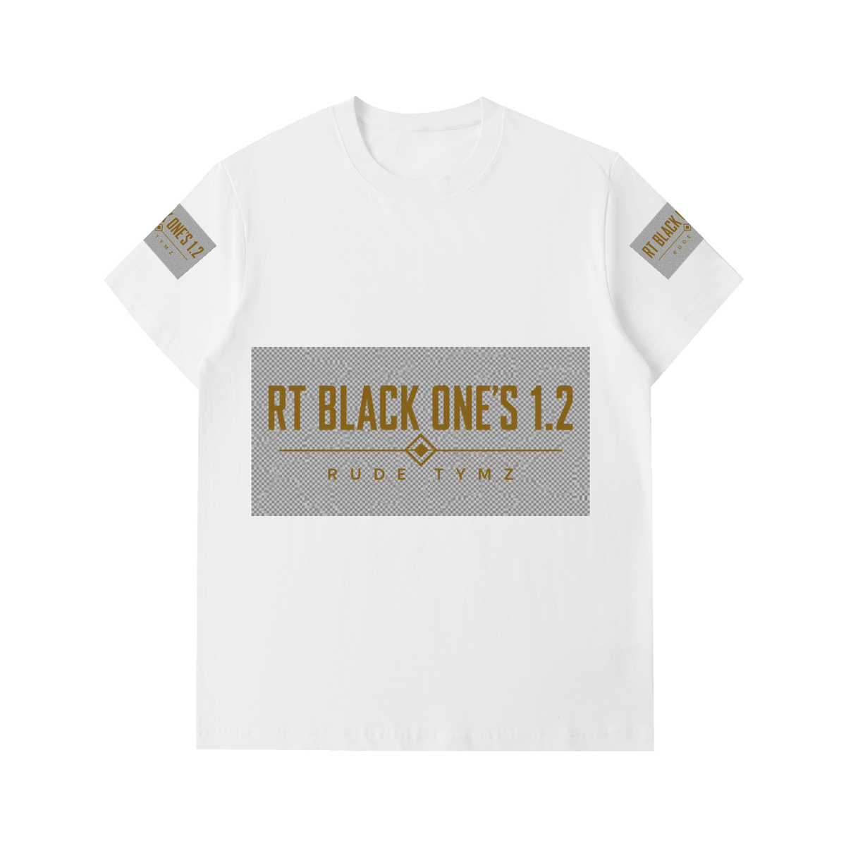 RT Black One’s 1.2 heavyweight logo T-shirt alternate color