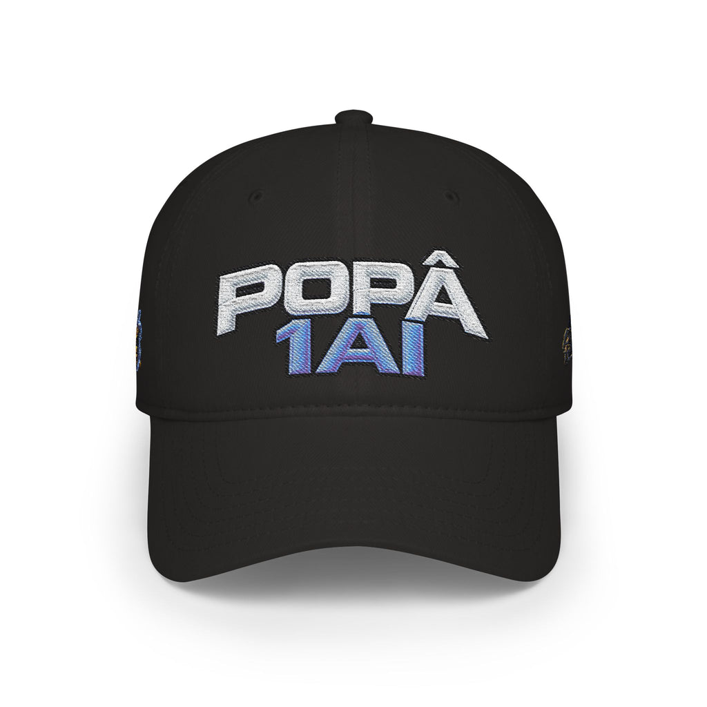 Popâ 1AI™ Signature Edition Embroidered Baseball Cap — Black