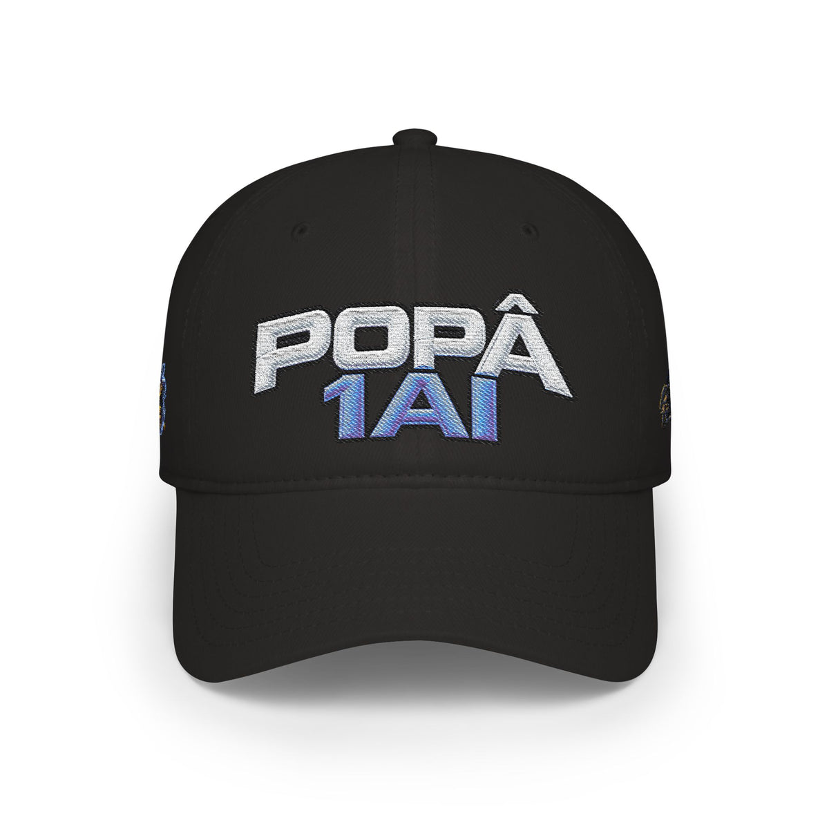 Popâ 1AI™ Signature Edition Embroidered Baseball Cap — Black