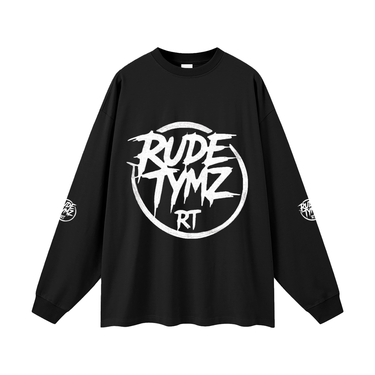 Heavyweight Oversized Cotton Long-Sleeve Tee by Rude Tymz