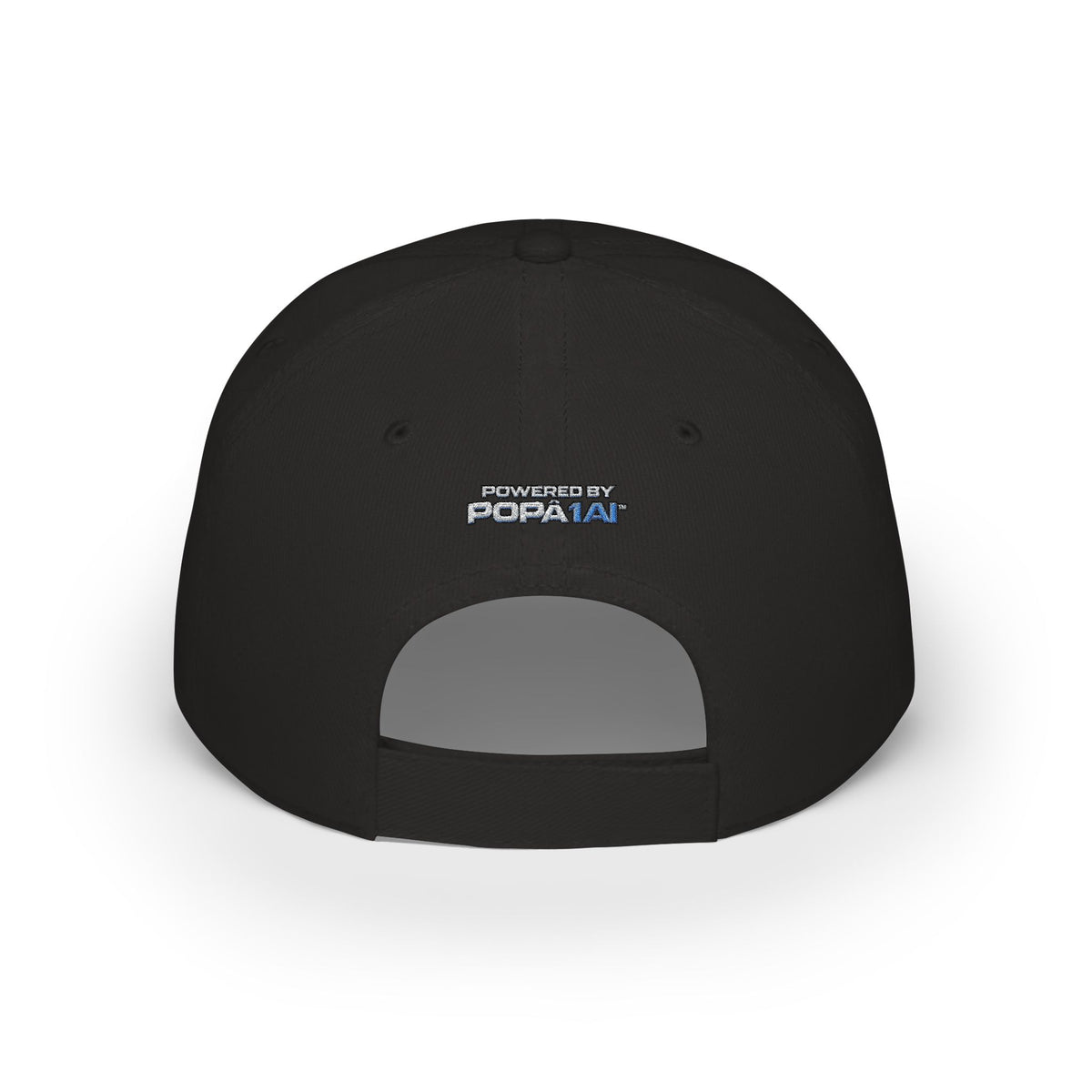 Popâ 1AI™ Signature Edition Embroidered Baseball Cap — Black