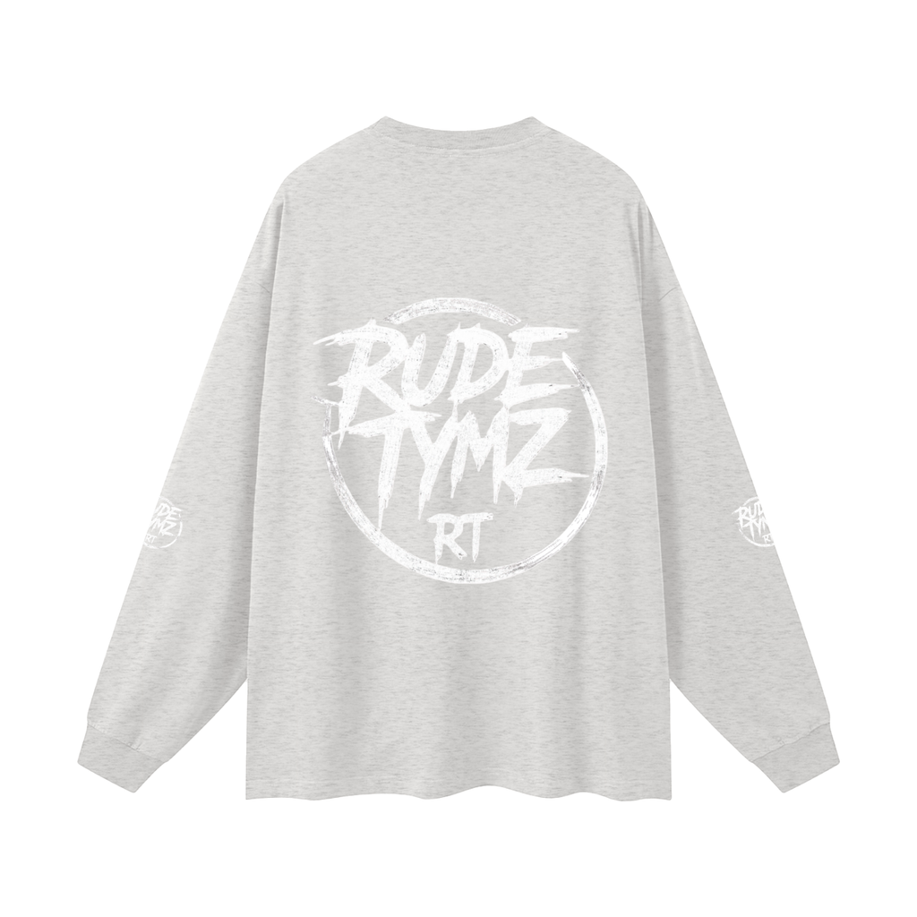 Heavyweight Oversized Cotton Long-Sleeve Tee by Rude Tymz