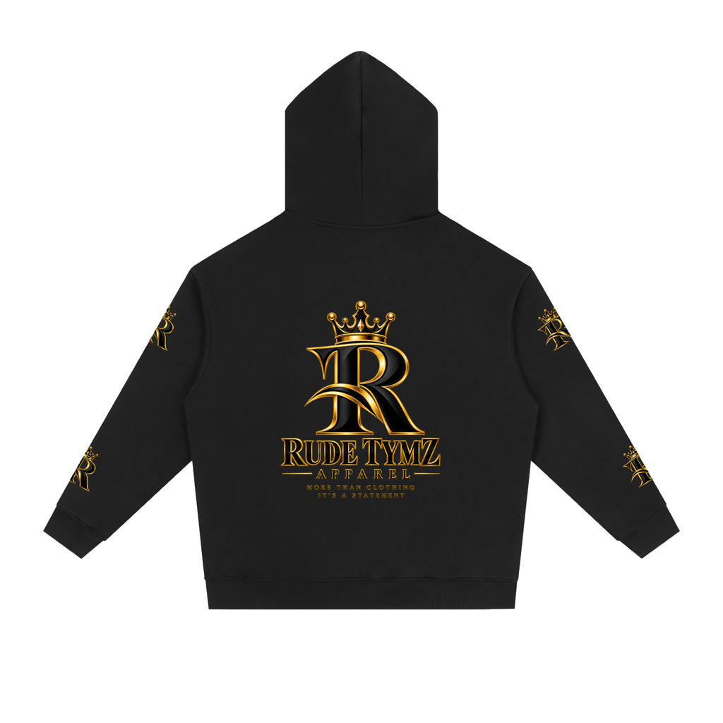 Rude Tymz Crown Logo Heavyweight Drop-Shoulder Hoodie