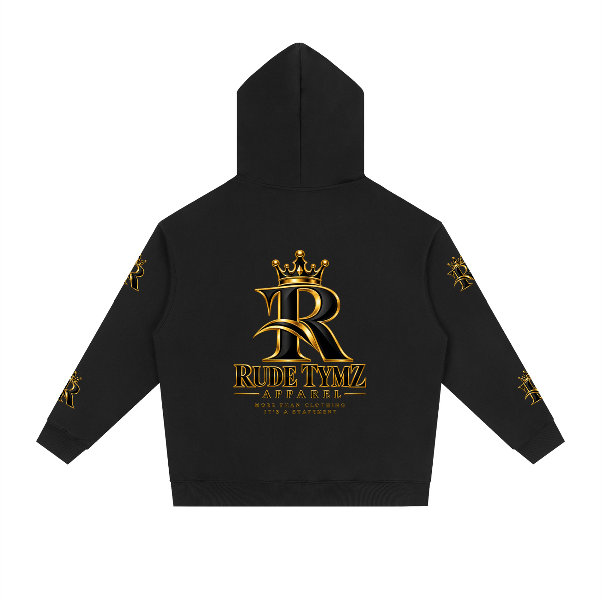 Rude Tymz Crown Logo Heavyweight Drop-Shoulder Hoodie