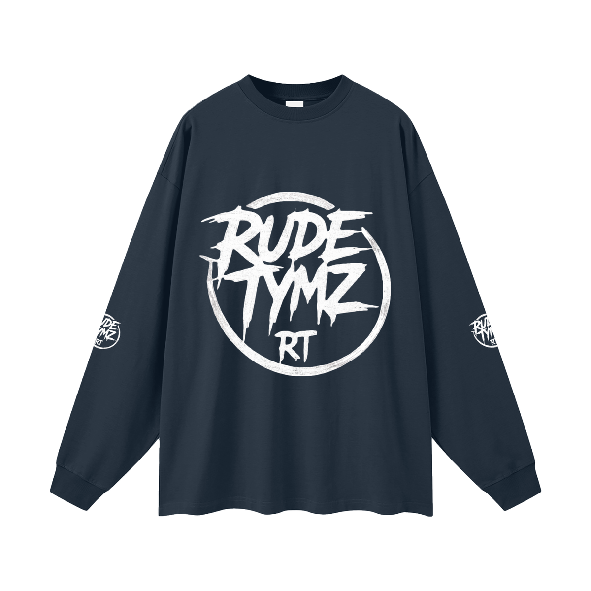 Heavyweight Oversized Cotton Long-Sleeve Tee by Rude Tymz