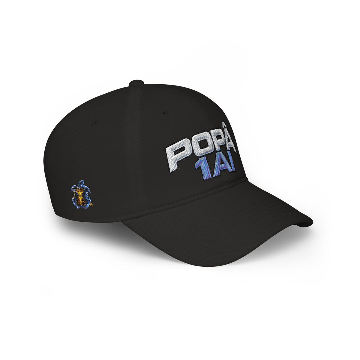 Popâ 1AI™ Signature Edition Embroidered Baseball Cap — Black