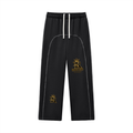 Rude Tymz Contrast-Stitch Fleece Sweatpants
