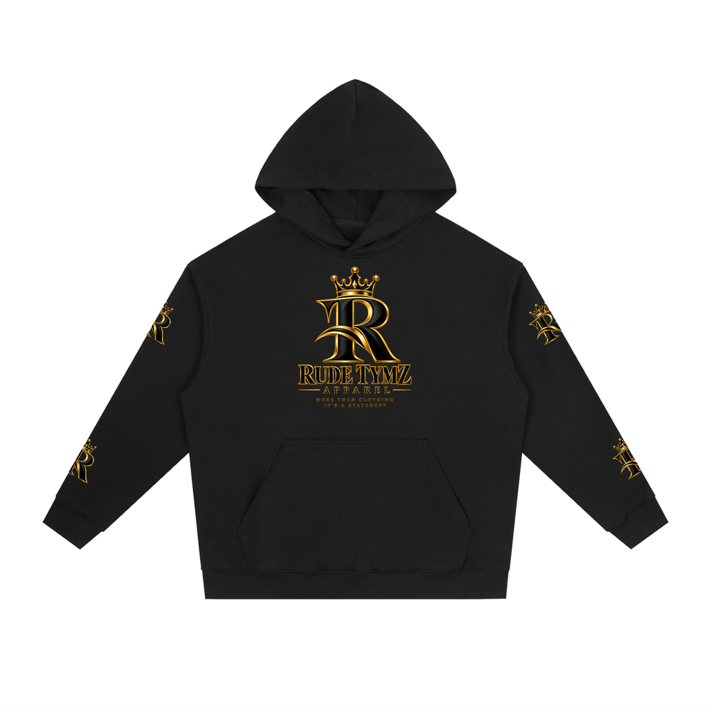 Rude Tymz Crown Logo Heavyweight Drop-Shoulder Hoodie