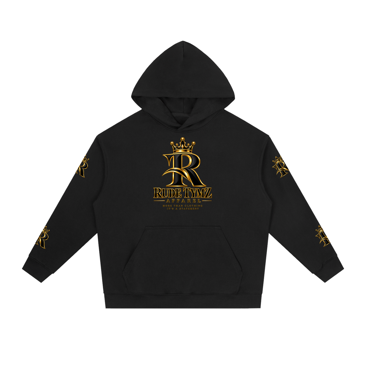 Rude Tymz Crown Logo Heavyweight Drop-Shoulder Hoodie