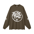 Heavyweight Oversized Cotton Long-Sleeve Tee by Rude Tymz