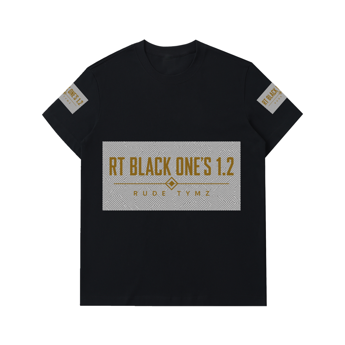 RT Black One’s 1.2 heavyweight logo T-shirt product view