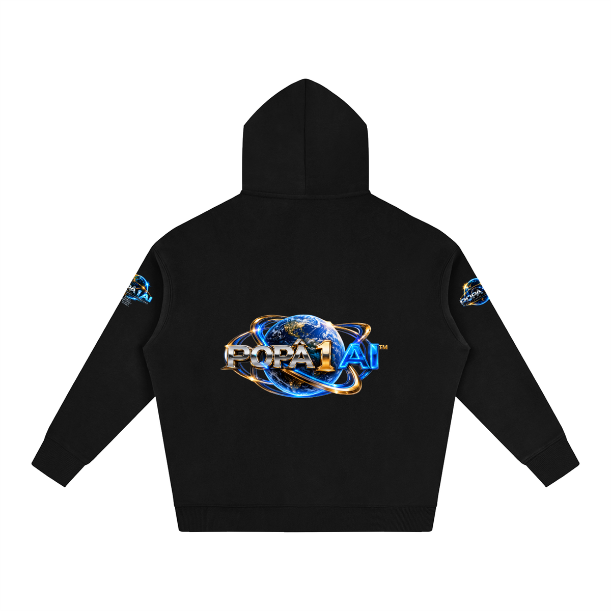 Popâ 1 AI — Music, Stories & Dimensions Signature Hoodie