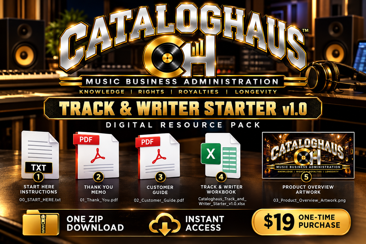 Cataloghaus™ Track & Writer Starter Package