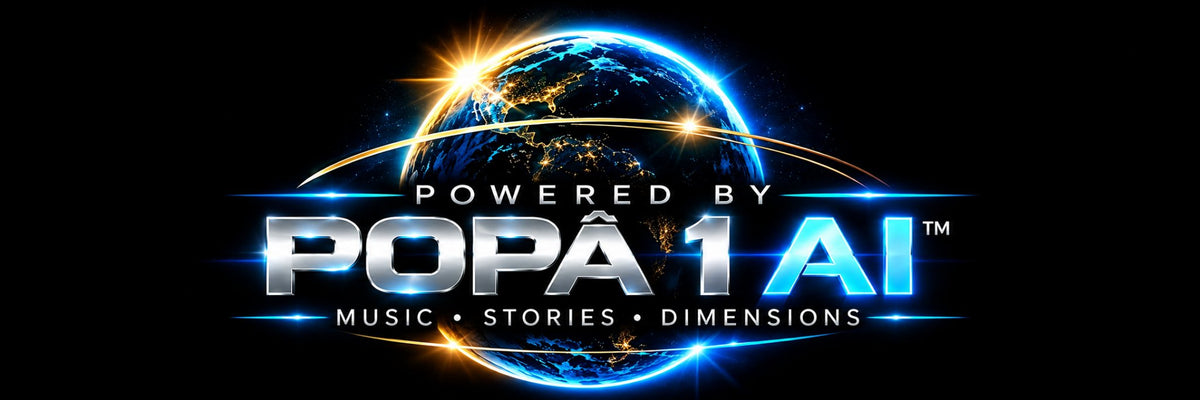 Powered by Popâ 1 AI — Music, Stories, Dimensions