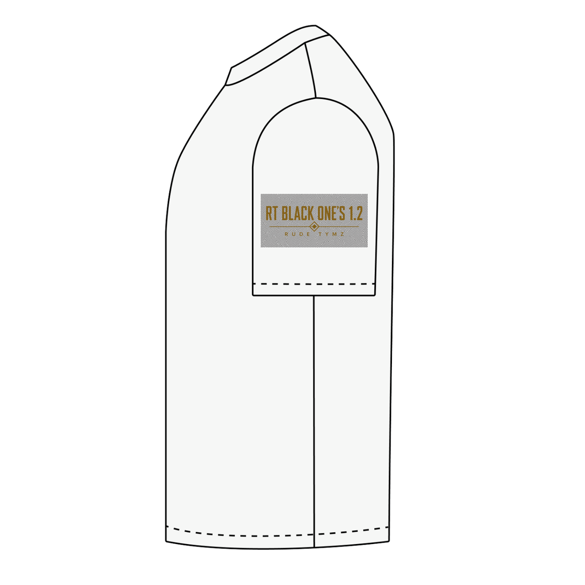 RT Black One’s 1.2 heavyweight logo T-shirt alternate product view