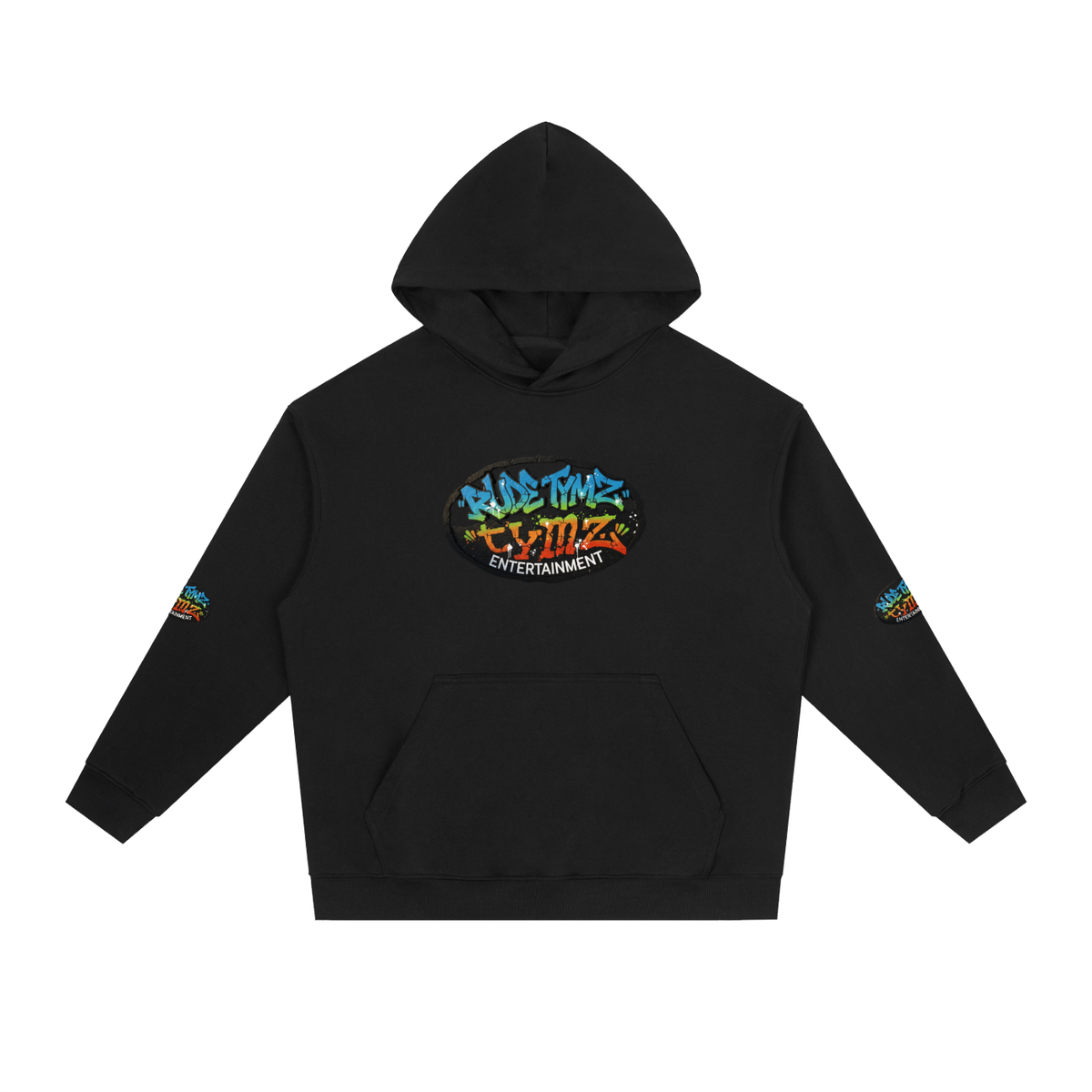 Rude Tymz Entertainment Heavyweight Drop-Shoulder Hoodie by Rude Tymz