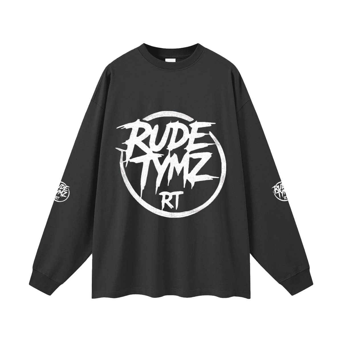 Heavyweight Oversized Cotton Long-Sleeve Tee by Rude Tymz