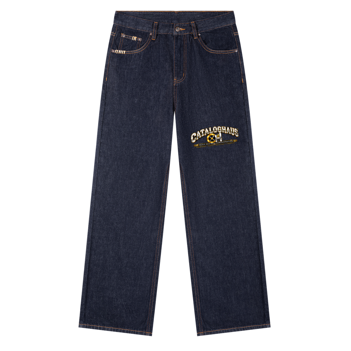 Cataloghaus™ Collegiate Heavyweight Straight-Leg Jeans