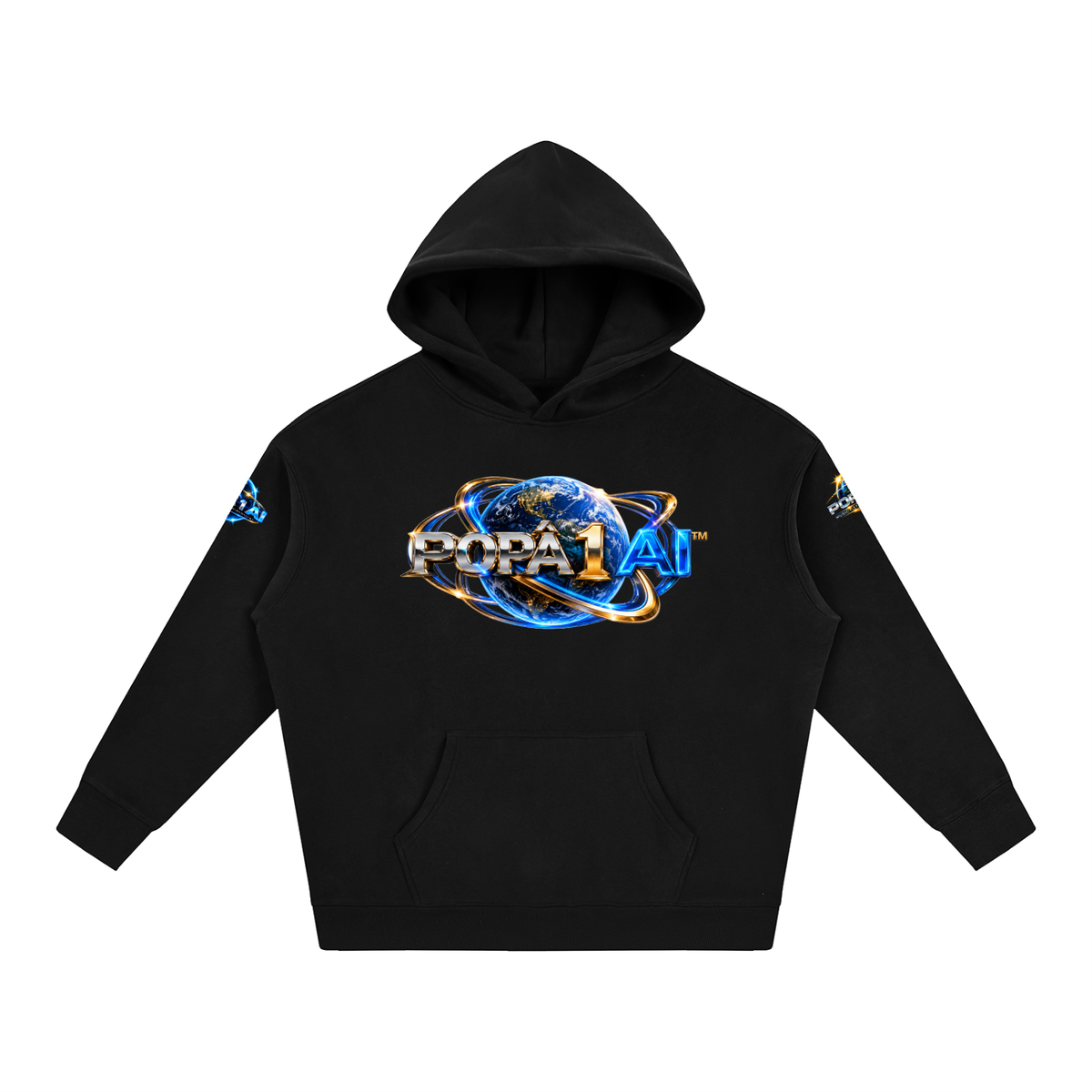 Popâ 1 AI — Music, Stories & Dimensions Signature Hoodie