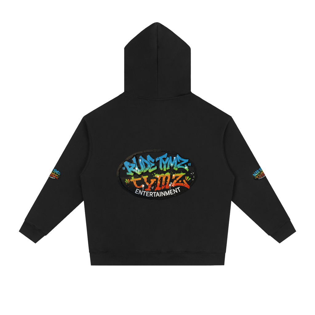 Rude Tymz Entertainment Heavyweight Drop-Shoulder Hoodie by Rude Tymz