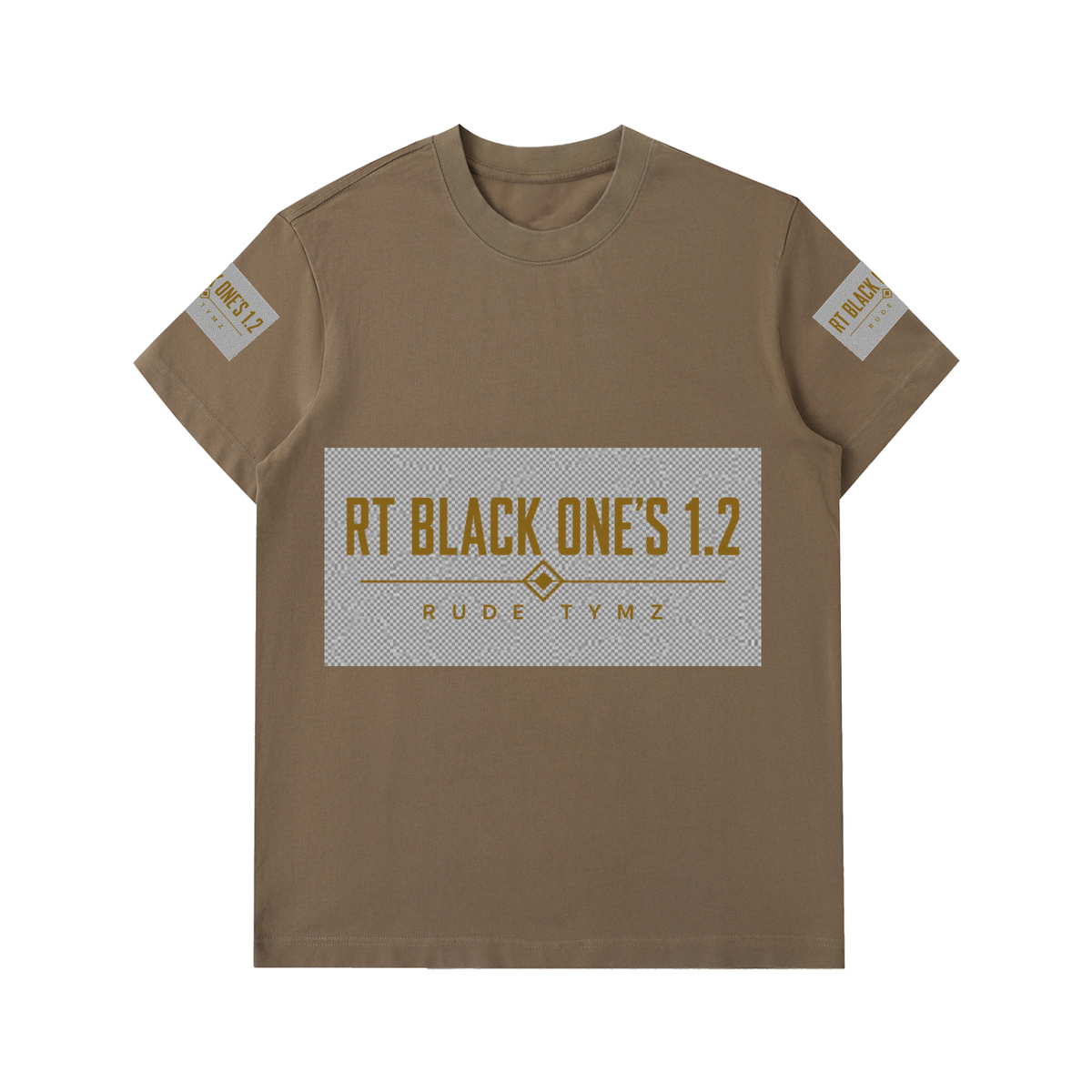 RT Black One’s 1.2 heavyweight logo T-shirt color view