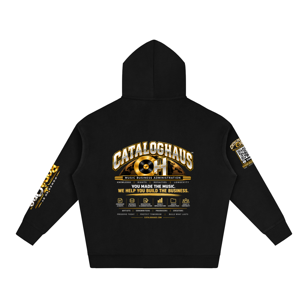 Cataloghaus™ Collegiate Oversized Fleece Hoodie