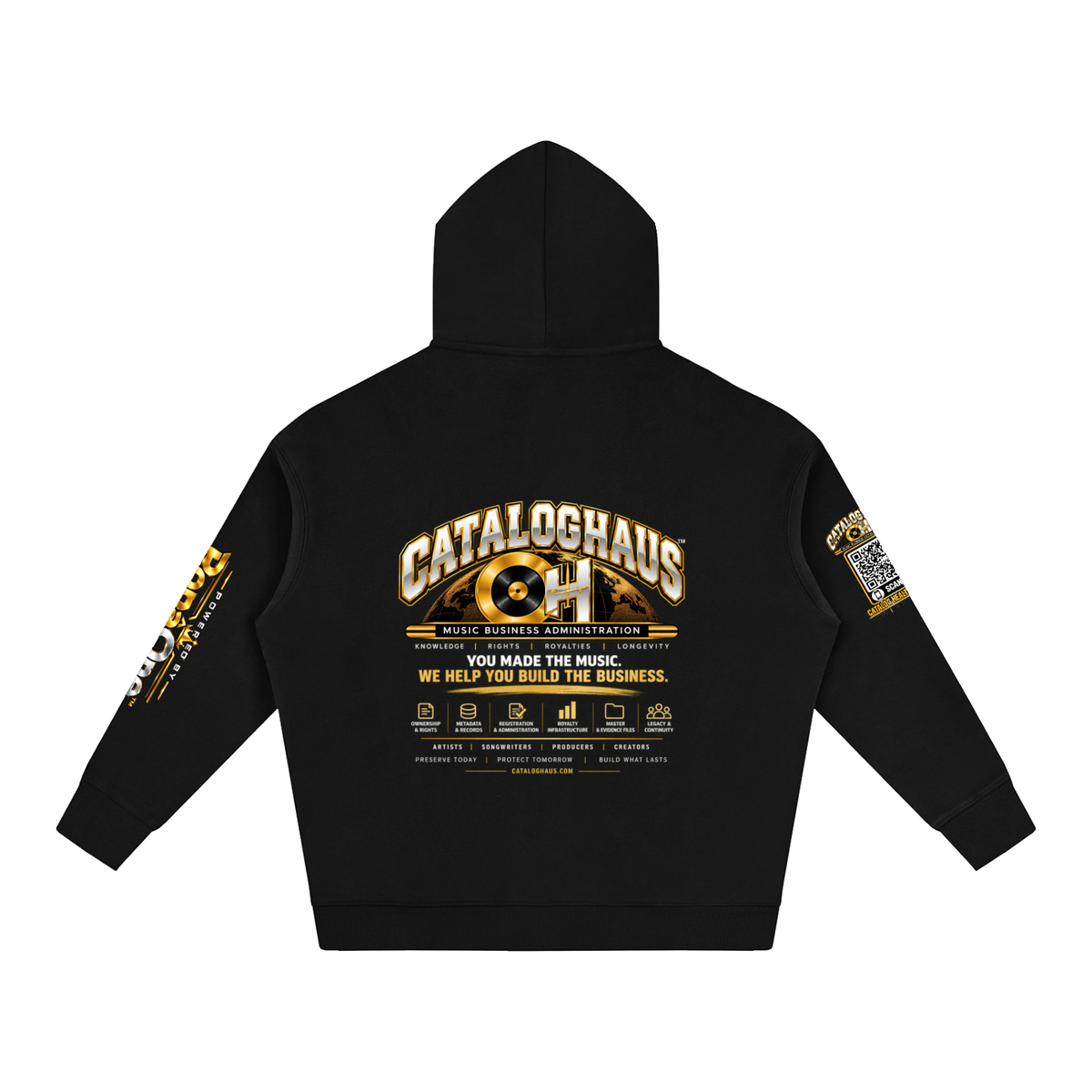 Cataloghaus™ Collegiate Oversized Fleece Hoodie