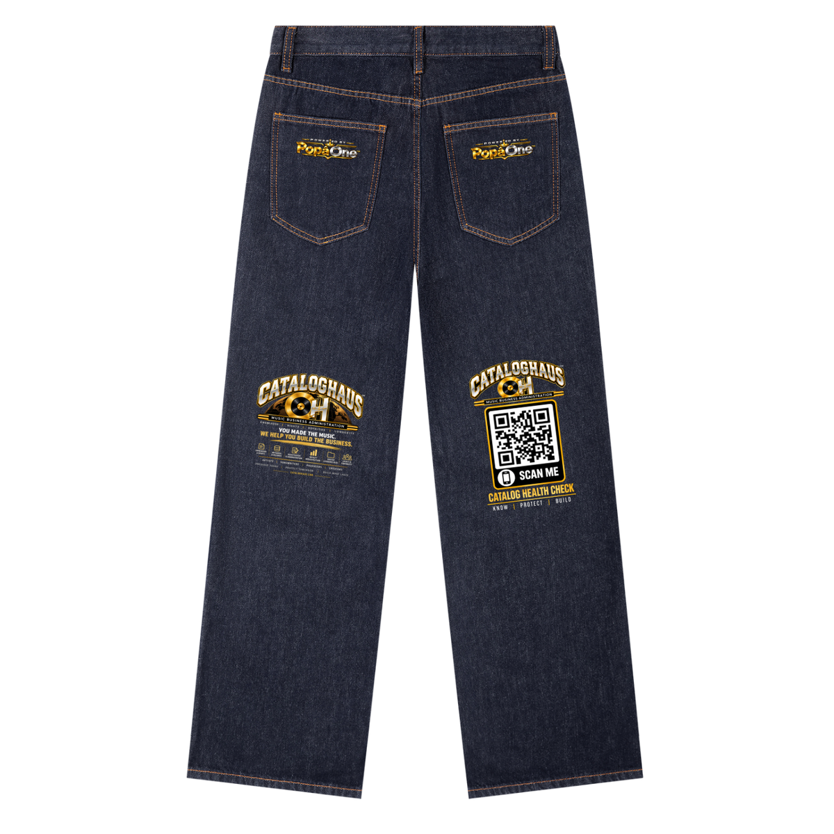 Cataloghaus™ Collegiate Heavyweight Straight-Leg Jeans