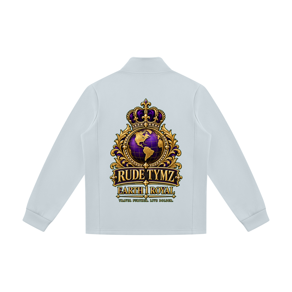 Earth 1 Royal Stand-Collar Track Jacket
