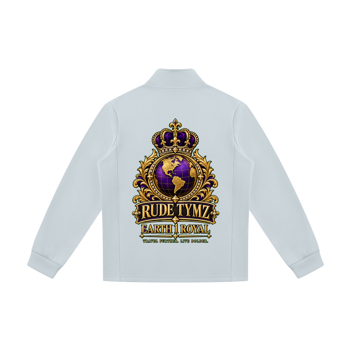 Earth 1 Royal Stand-Collar Track Jacket